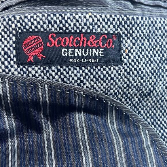 Scotch & Soda Wool Blend Tweed Jacket With Removable Puffer Innervest Size S - Picture 9 of 16